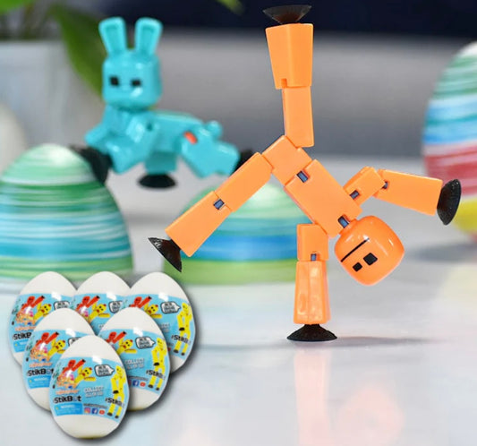 StikBot Egg by Hey Buddy Hey Pal—six collectible poseable figures inside