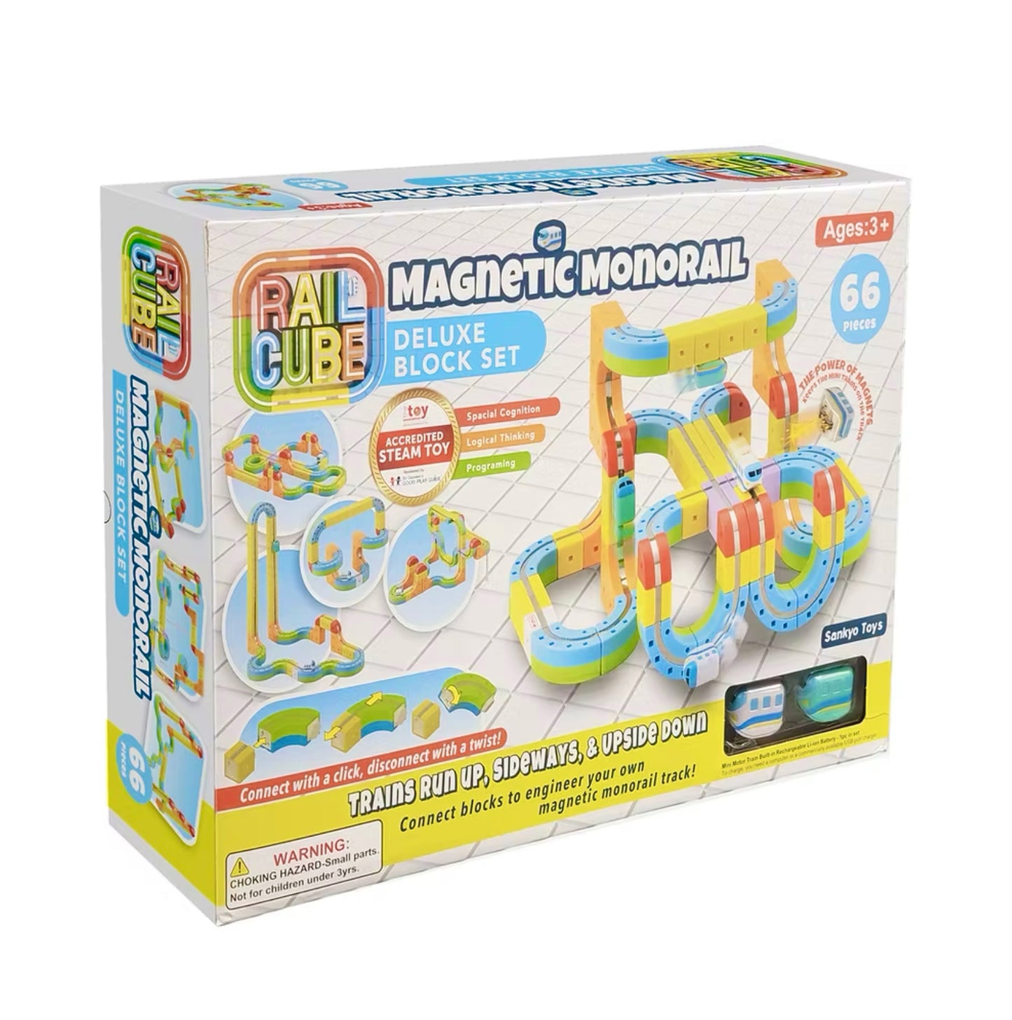 Magnetic Monorail Deluxe Block Set
