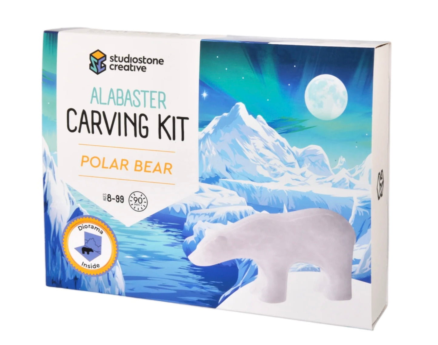Polar Bear - Alabaster Carving Kit