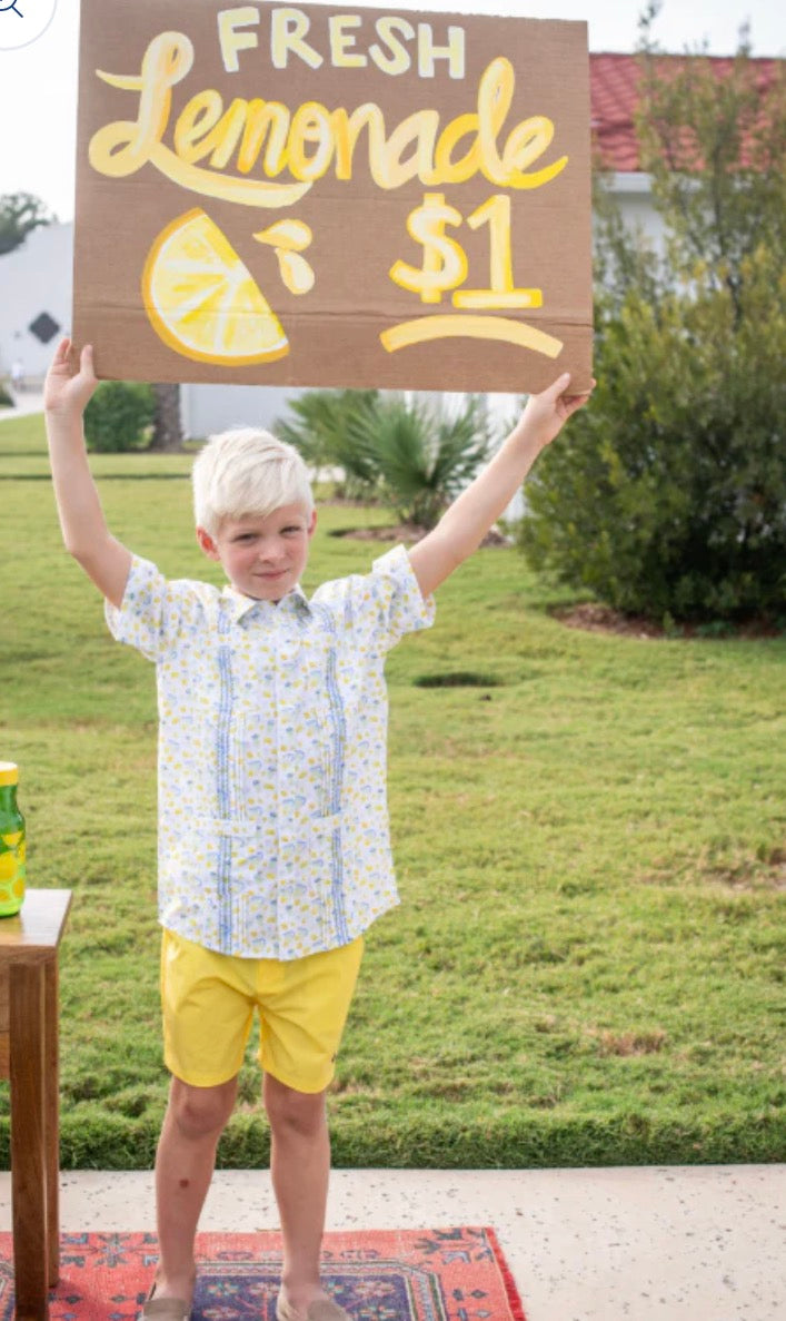 Guayabera - Lemonade Short Sleeve Shirt