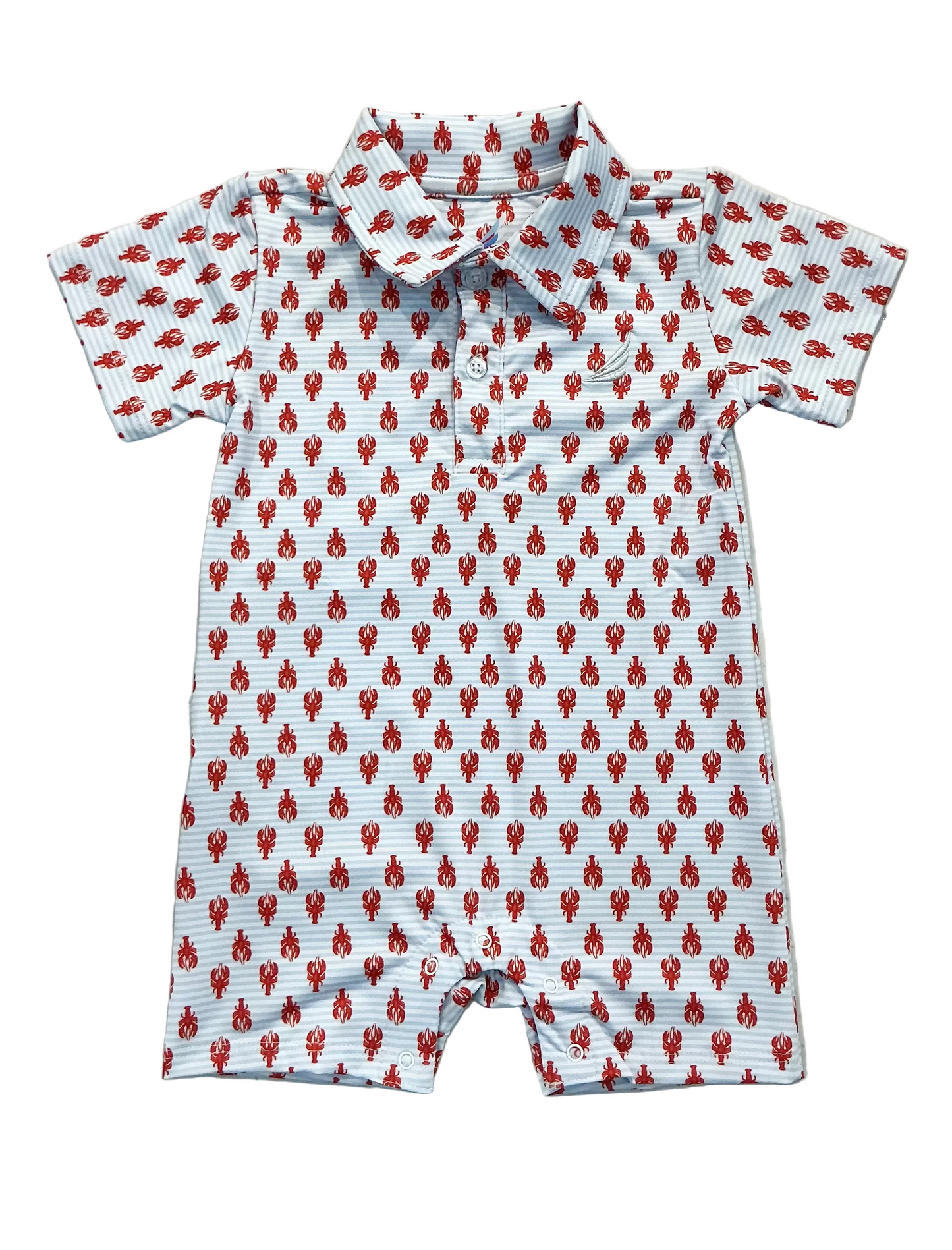Banks-Performance Lobster Print Polo Romper