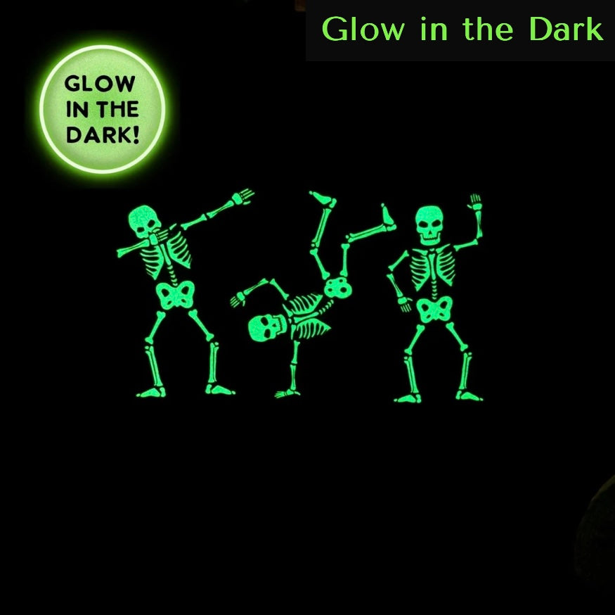 Glow in The Dark Silly Skelly Halloween T-Shirt