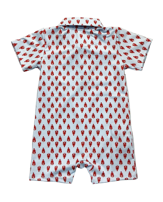 Banks-Performance Lobster Print Polo Romper