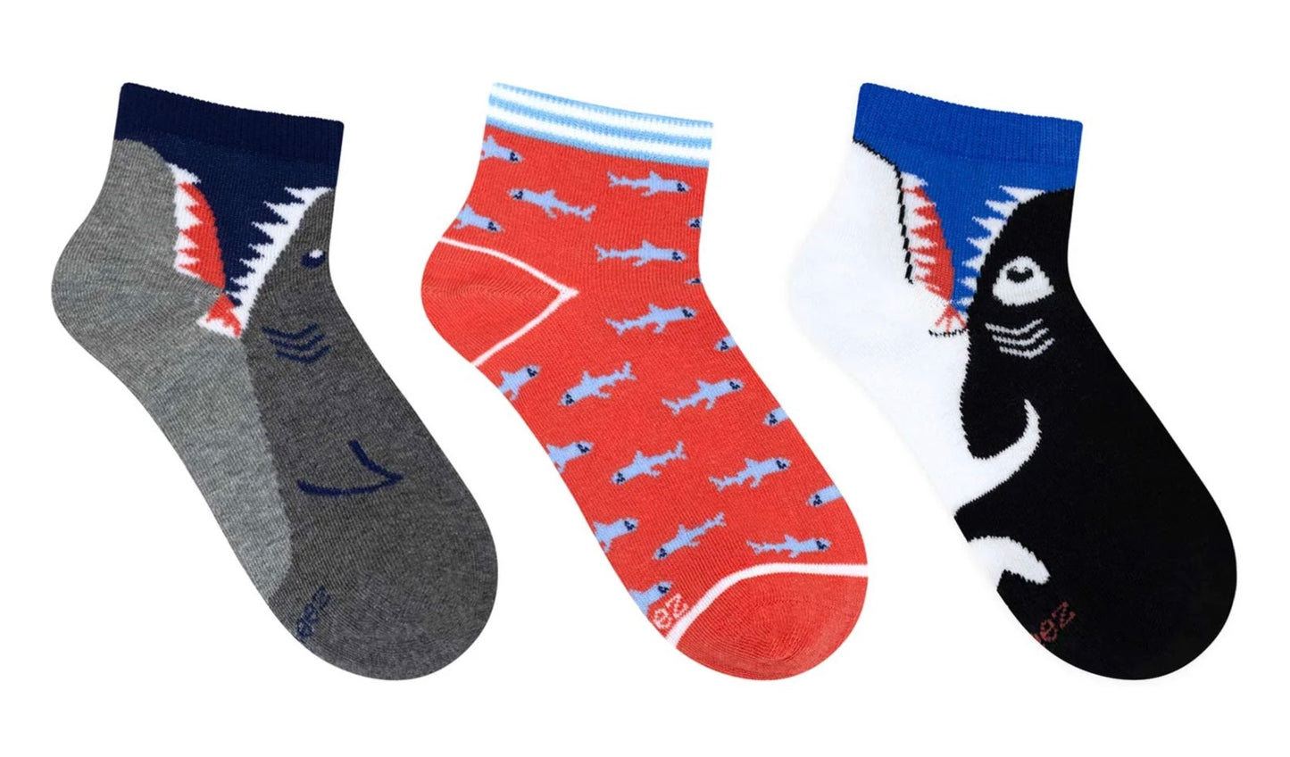 Sharpest Bite Quarter Socks - 3 Pack