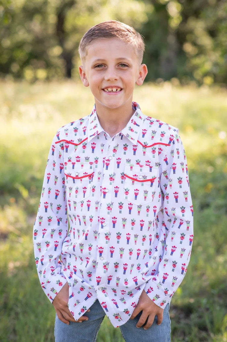 Nutcrackers Pearl Snap LS Shirt