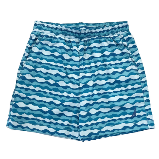 River-Performance Wave Print Shorts