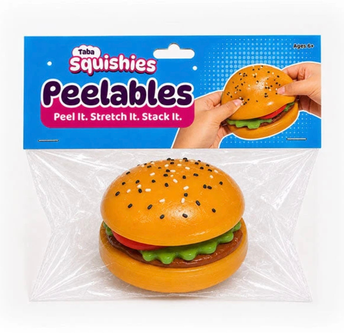 Peelable Deluxe Silicone Hamburger Squishy
