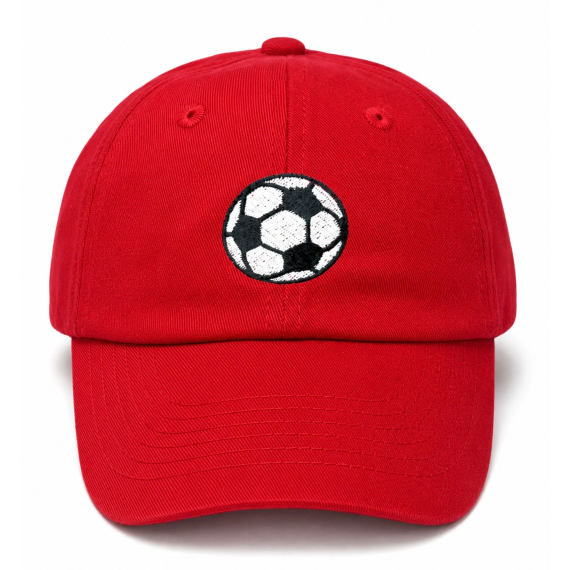 Red Soccer Ball Hat