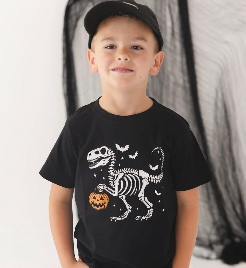 Dinosaur Skeleton Halloween T-Shirt