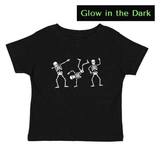 Glow in The Dark Silly Skelly Halloween T-Shirt