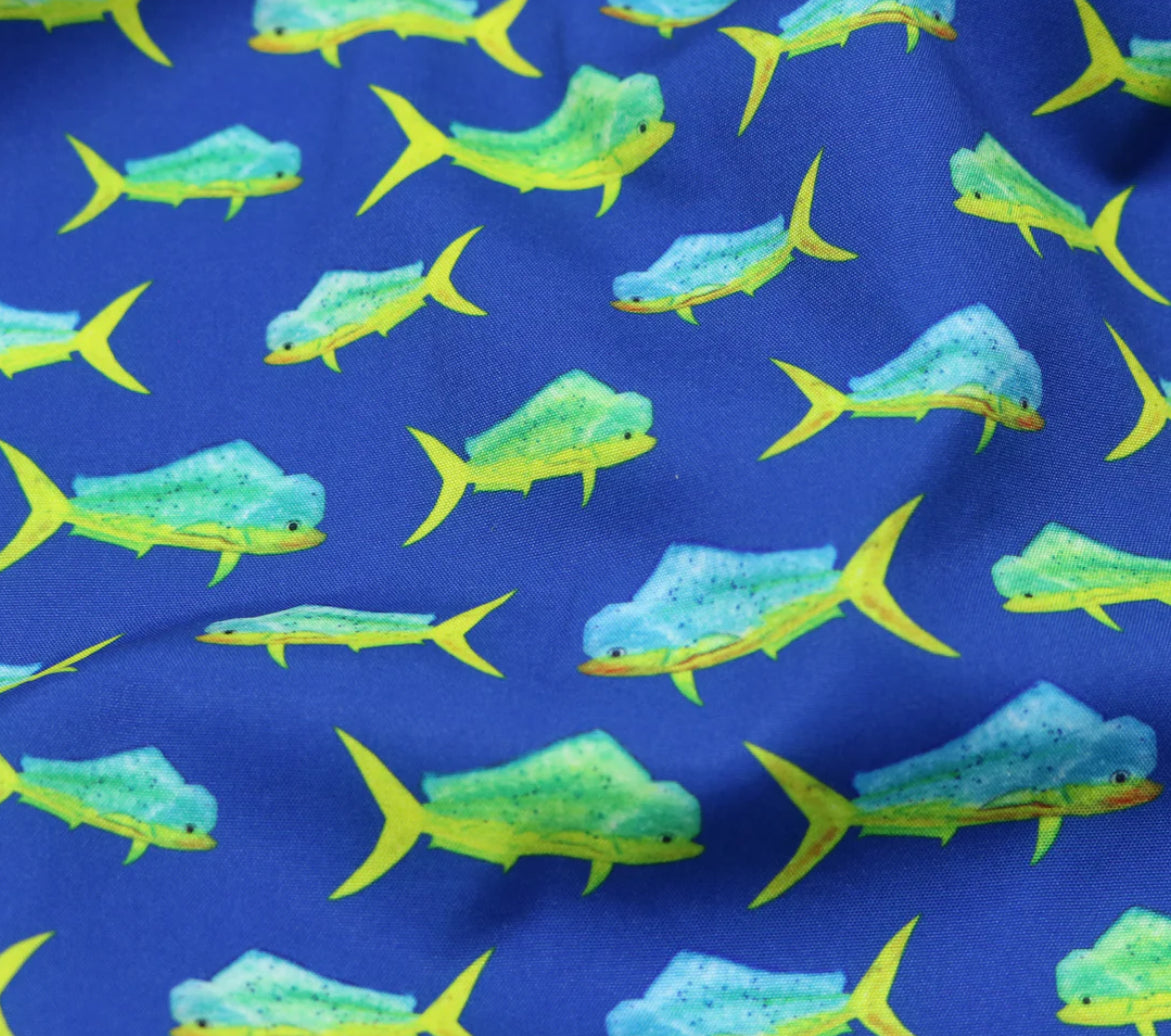 Mahi Mahi SS Button down shirt-blue