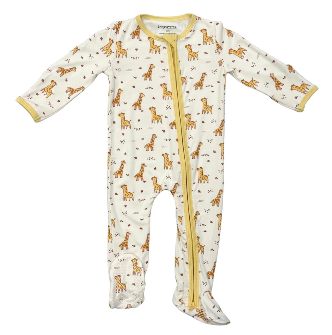 Giraffe Footie Romper