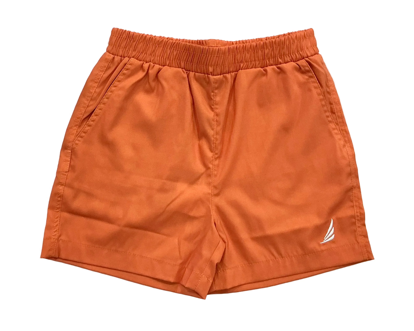 River-Performance Solid Orange Shorts
