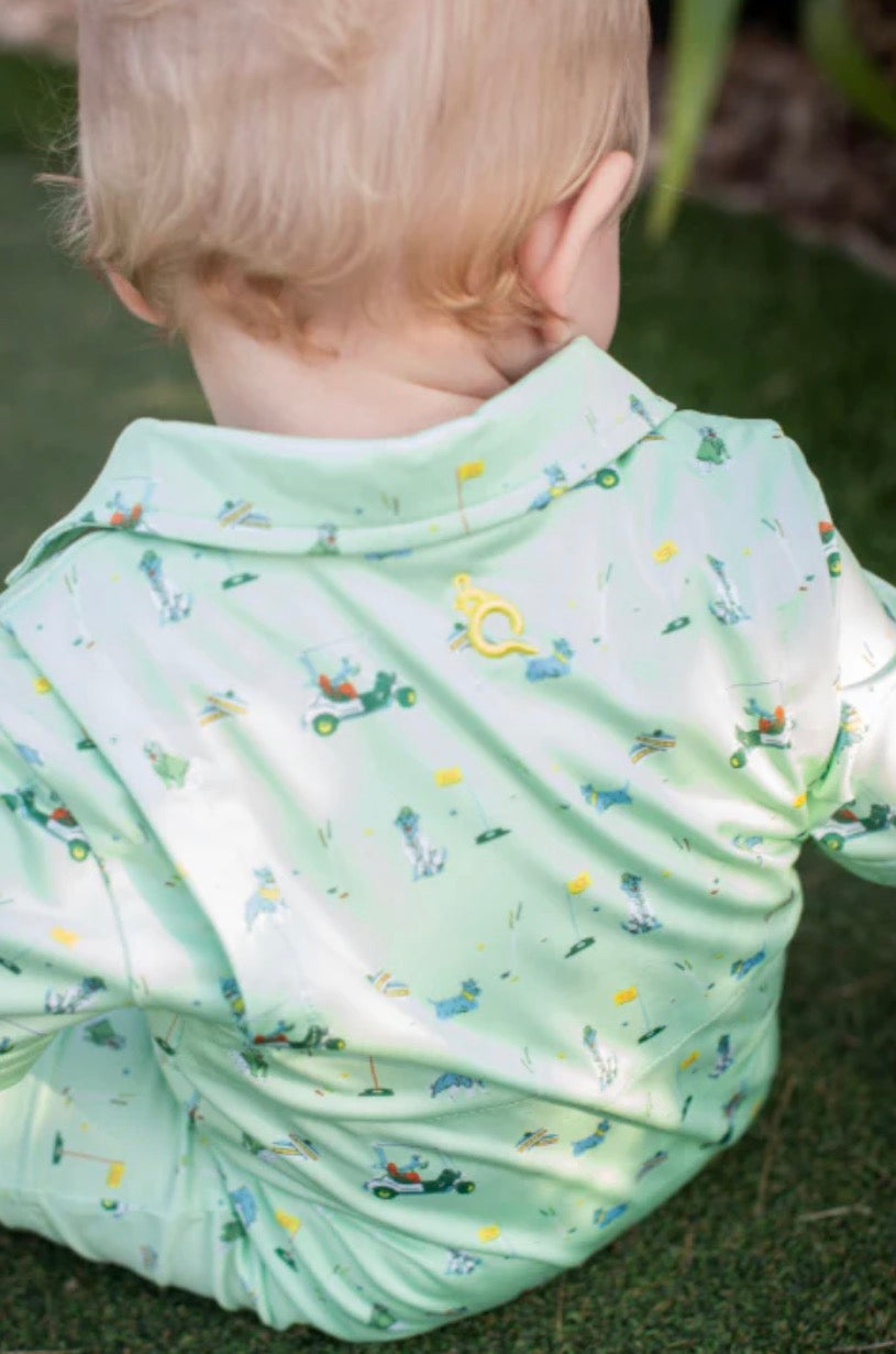 Dogwood Polo Short Sleeve Romper