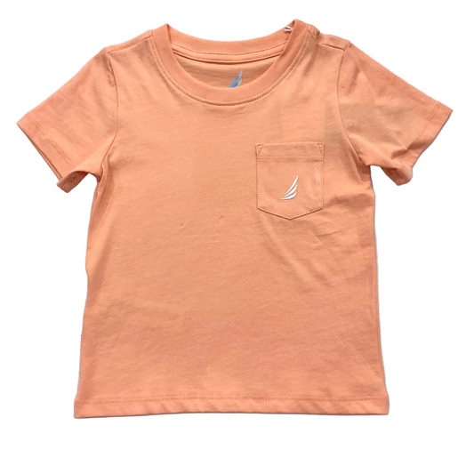 Asher Solid Pima Cotton Pocket Tee - Orange