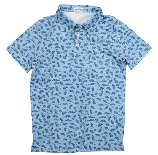 Chambray Dillo Polo SS Shirt