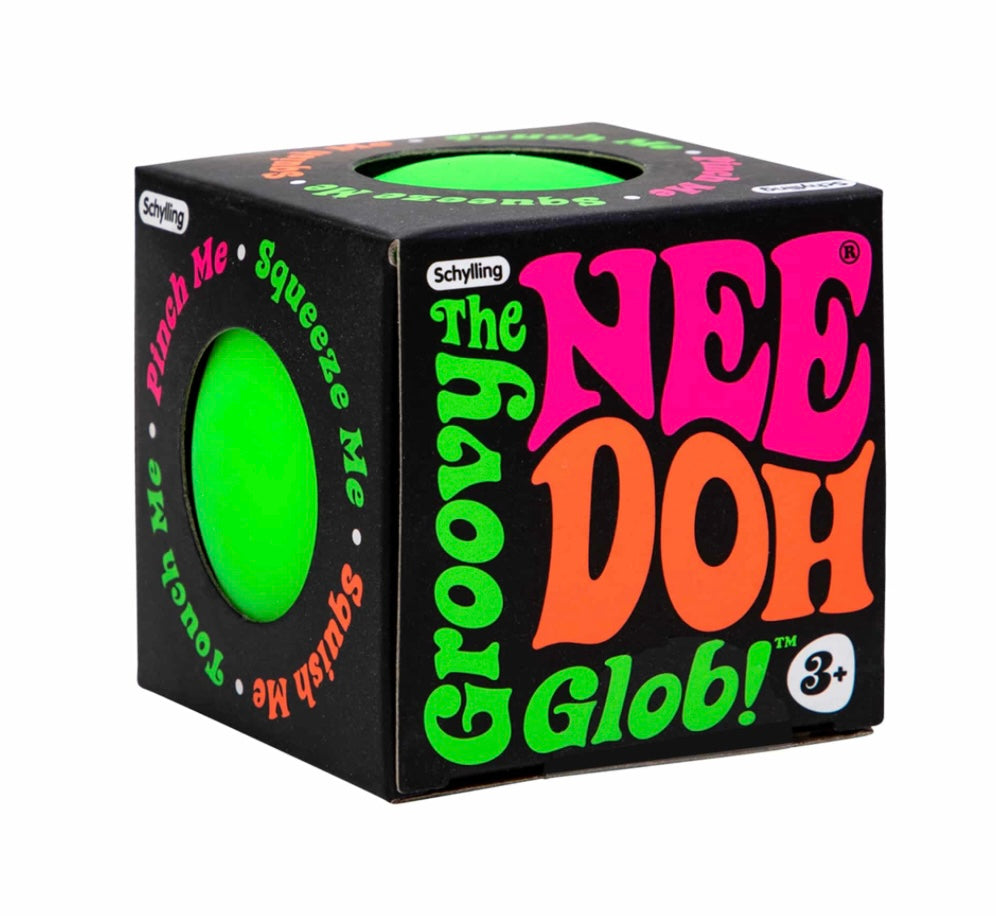 Groovy Glob Nee Doh fidget toy, round palm-sized sensory ball in sophisticated color