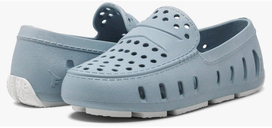 Powder blue Floafers Prodigy Driver shoe, perforated foam design with rubber sole