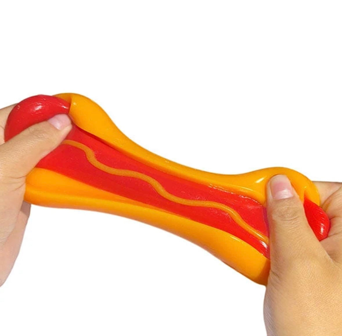 Peelable Deluxe Silicone Hot Dog Squishy