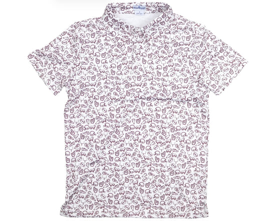 Kickoff Maroon Polo SS Shirt
