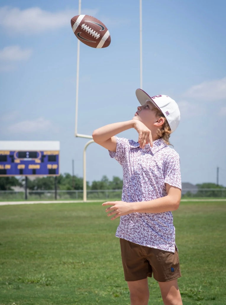 Kickoff Maroon Polo SS Shirt
