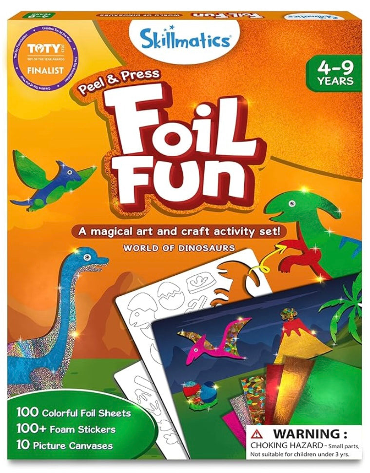 Skillmatics Peel & Press Foil Fun activity toy—refined, screen-free creative play