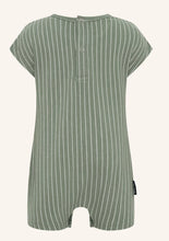 Load image into Gallery viewer, Green Rib Stripe Playsuit
