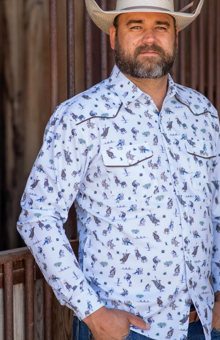 Men’s Rodeo Pearl Snap LS Shirt