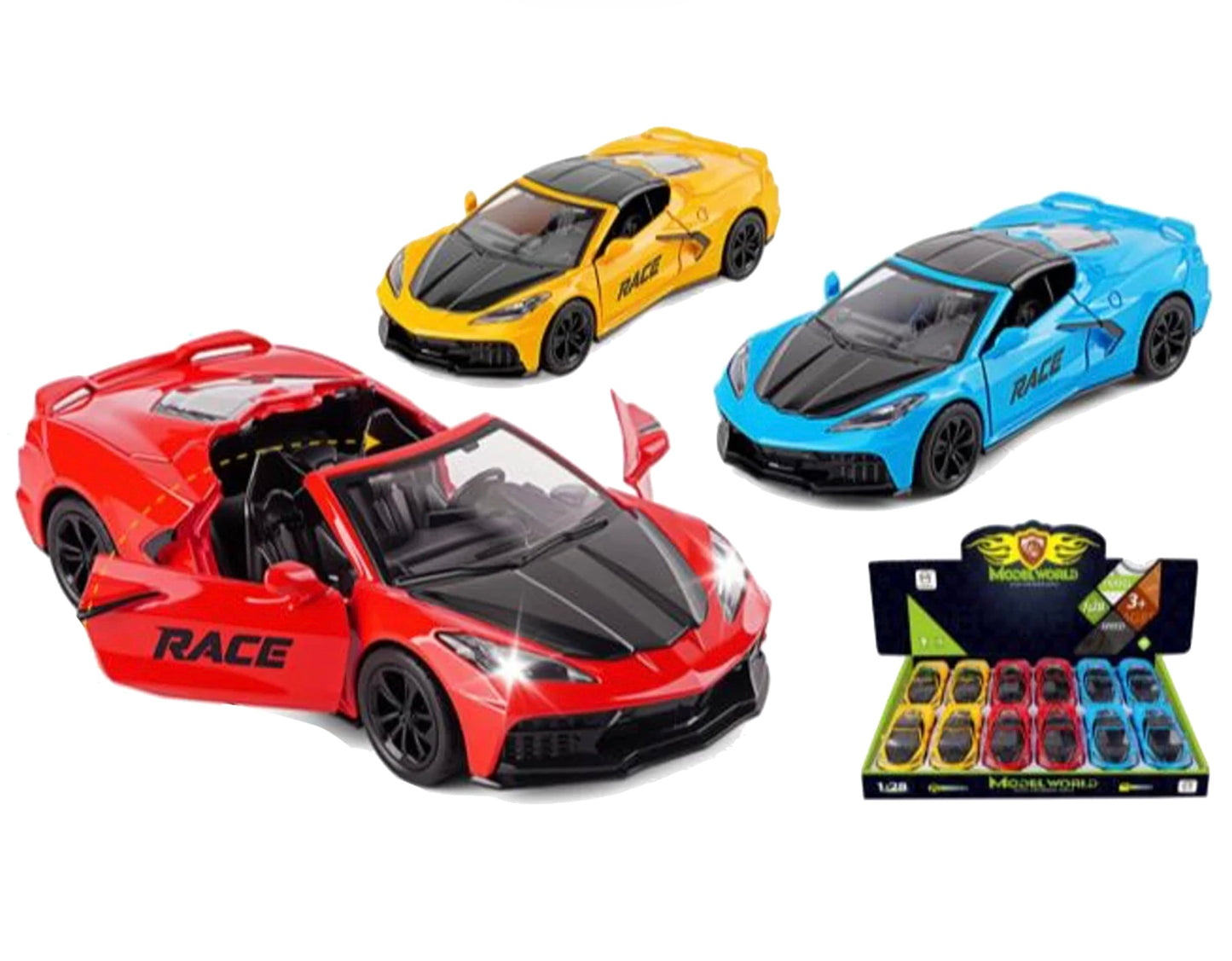 6” Corvette Die-Cast Car