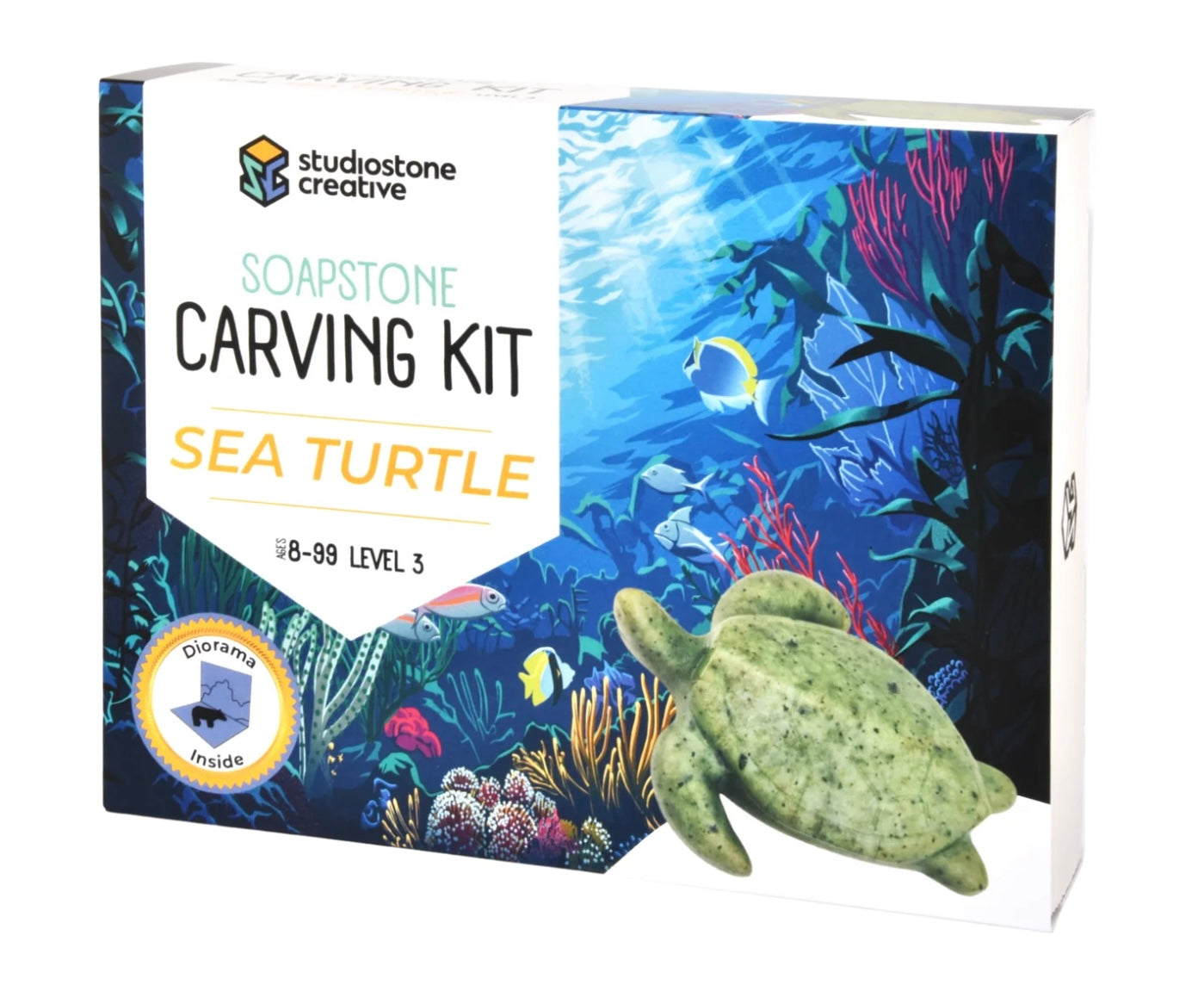 Sea Turtle - Soapstone Carving Kit