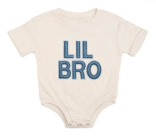 Load image into Gallery viewer, Lil Bro Embroidered Patch Short Sleeve Romper
