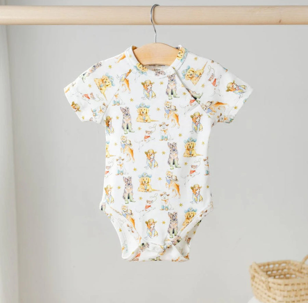 Cowboy Pup Organic Cotton Onesie