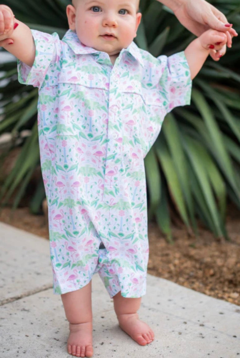 Del Mar Short Sleeve Romper