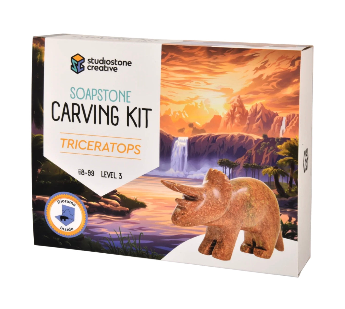 Triceratops - Soapstone Carving Kit