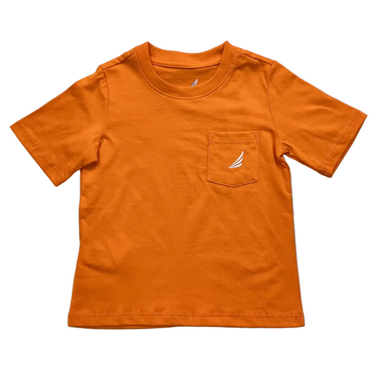 Asher-Orange Fishing Lure Graphic Pocket Tee
