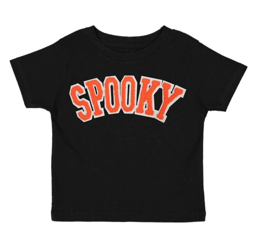 Spooky Orange Patch Halloween T-Shirt