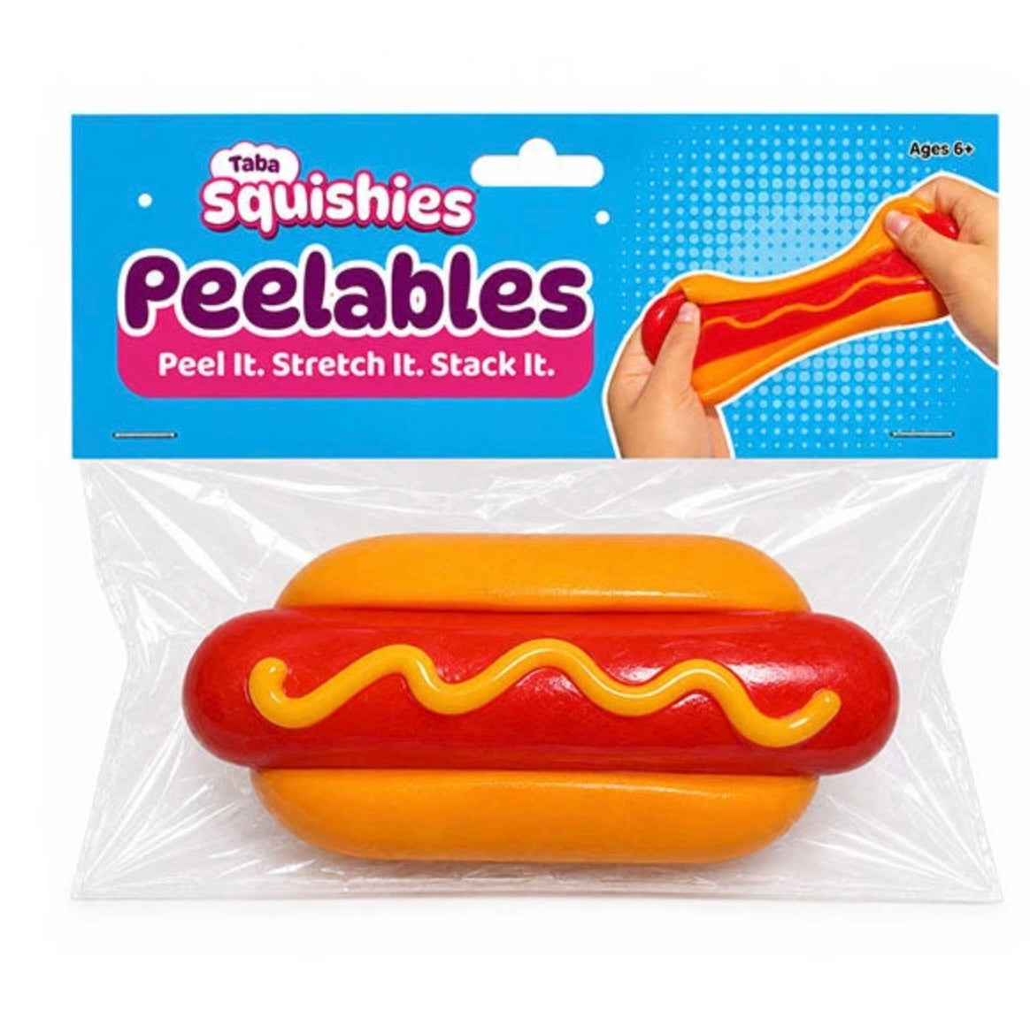 Peelable Deluxe Silicone Hot Dog Squishy
