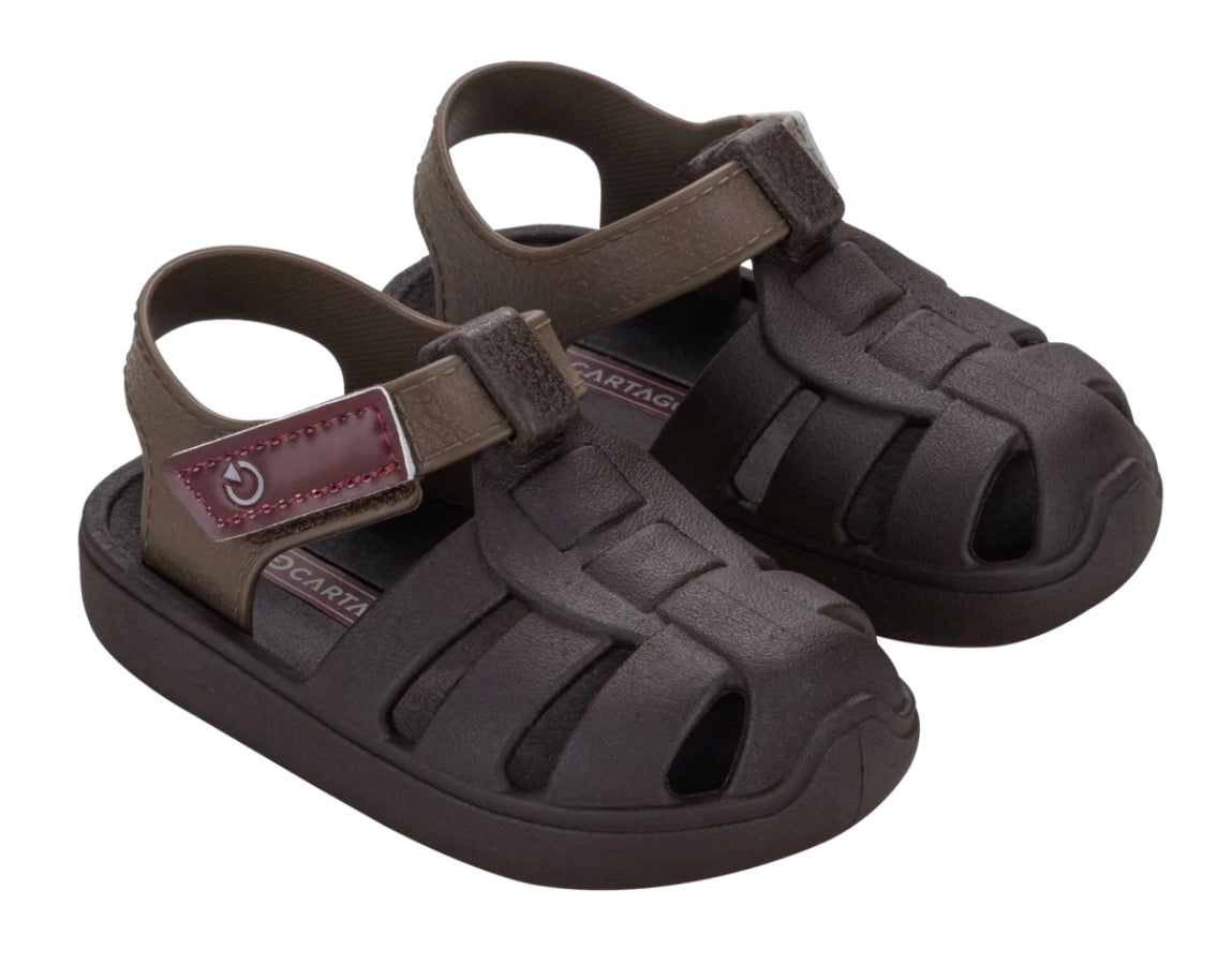 Oslo Sandal Baby - Brown/Burgandy