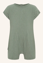 Load image into Gallery viewer, Green Rib Stripe Playsuit
