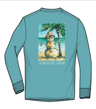 Load image into Gallery viewer, Saltwater Boys, Mr Sandman LS Tee-Aqua
