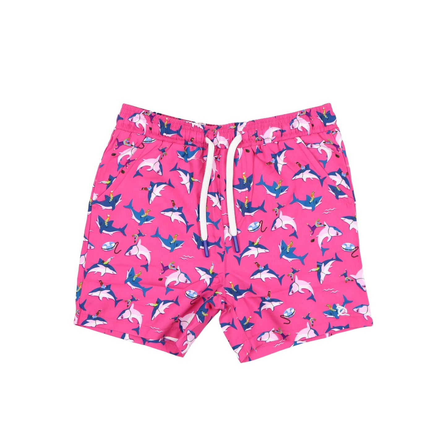 Great White  Swim Trunks-pink