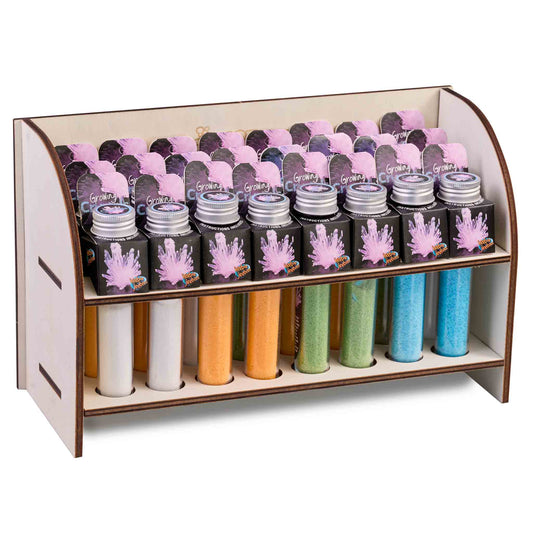 Heebie Jeebies Growing Crystals kit with assorted colour powder for hands-on crystal growth activity