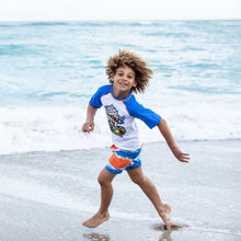 Load image into Gallery viewer, Painters Stripe Swim Trunks

