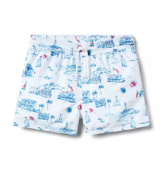 Scenic Toile Swim Trunk