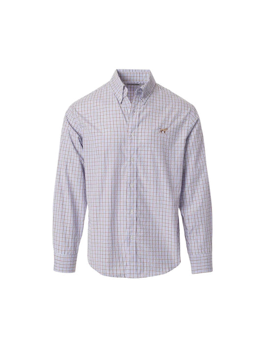 Fieldstone Mason Button Down shirt in blue with classic button closure and polished tailoring