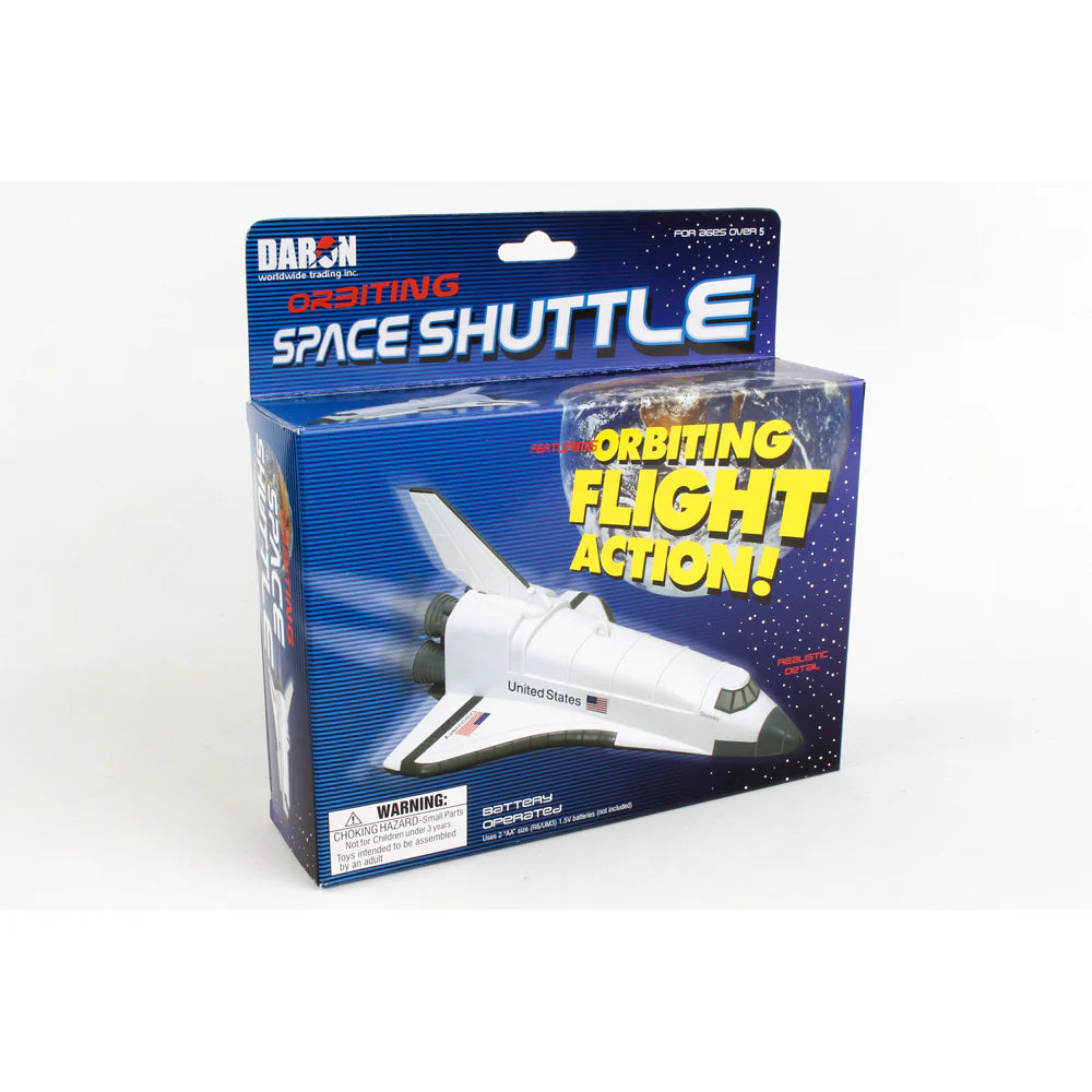 Daron Flying Space Shuttle on string with swiveling hook apparatus for ceiling installation