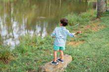 Load image into Gallery viewer, Long Sleeve Founders Kids Fishing Shirt-Marine Green-Prodoh
