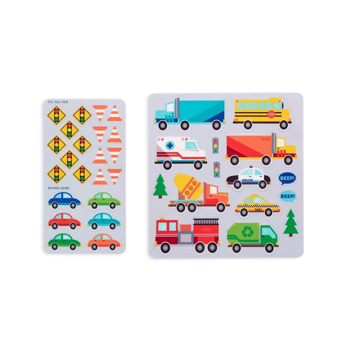 Ooly - Play Again Reusable Sticker Fun - Working Wheels