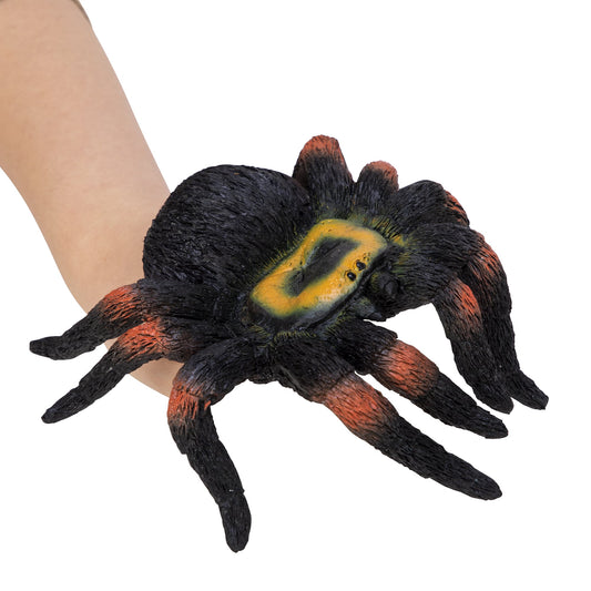 Spider Hand Puppet by Schylling with rubbery feel texture, designed for small hands