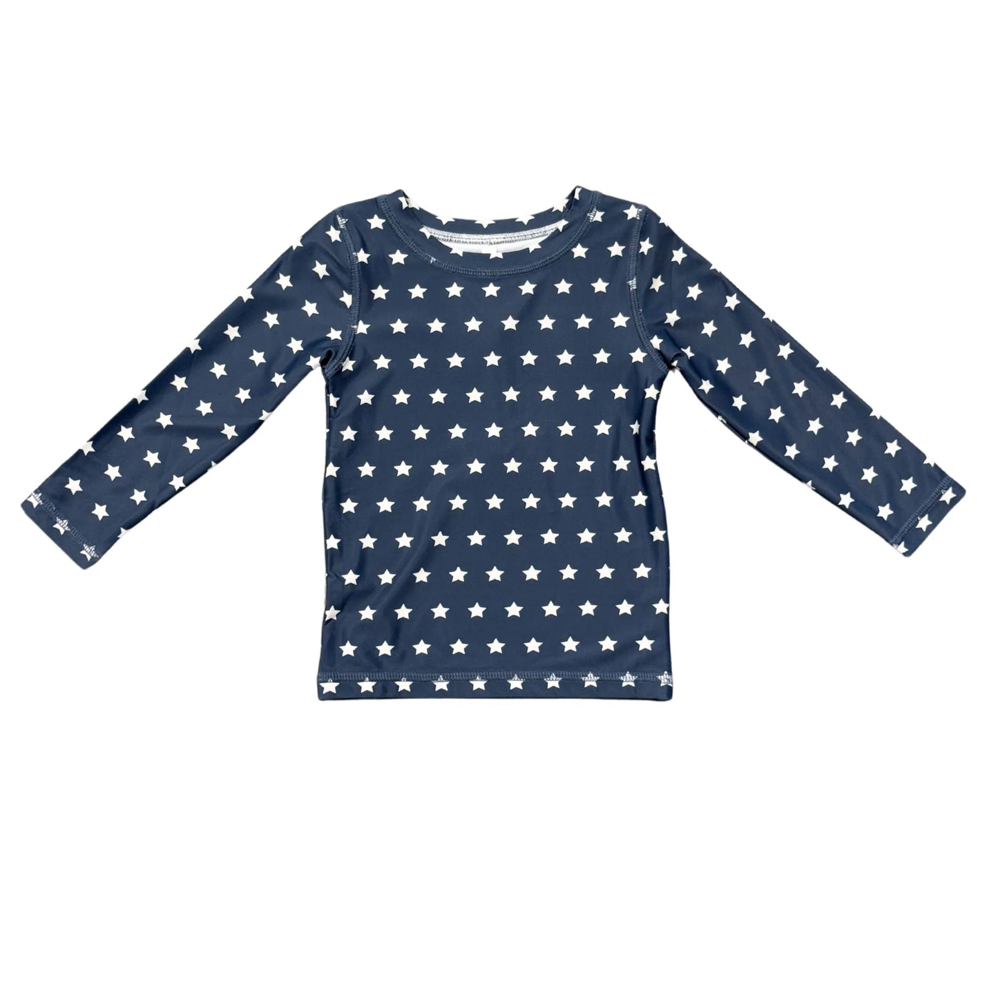 Long Sleeve Rash Guard Swim Shirt in refined print, UPF 50+ protection